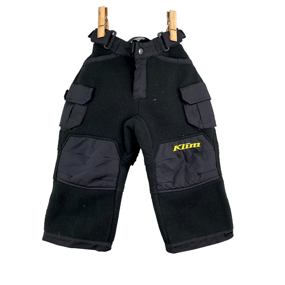 Klim Fleece Cargo Pants Black Toddler 2T Black Snow Mid-Layer Gorpcore Outdoors